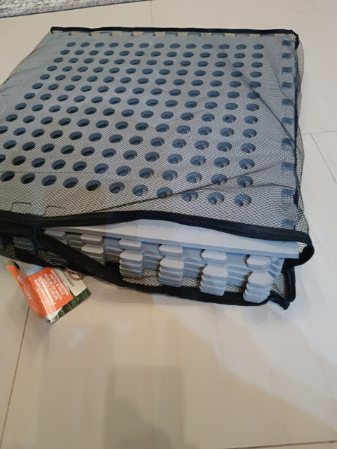 Ochronna mata podłogowa gumowa puzle na siłownię, kemping 60x60 - 6 szt zestaw